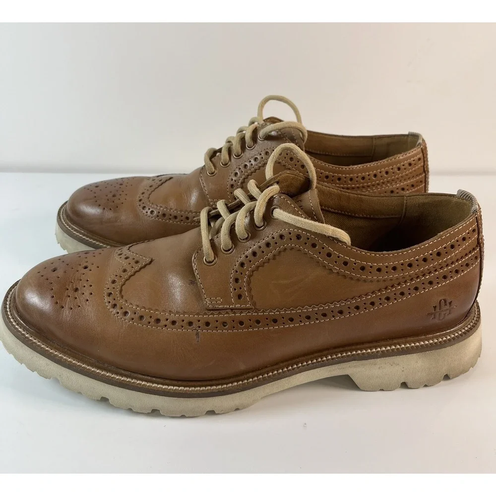Cole‎ Haan American Classic Oxfords Shoes Mens Sz 9 Brown Leather Wingtip